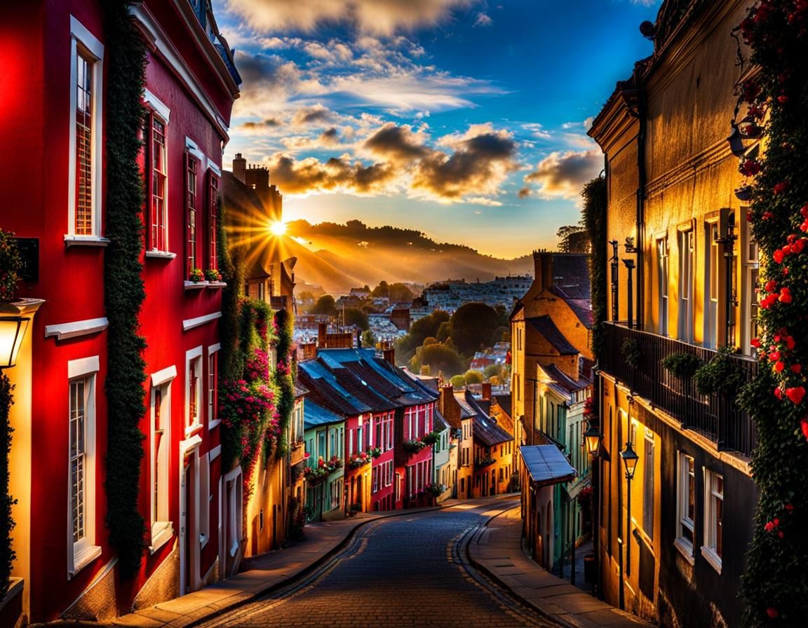 Abstract Geometric Chaos in Digital Art Style