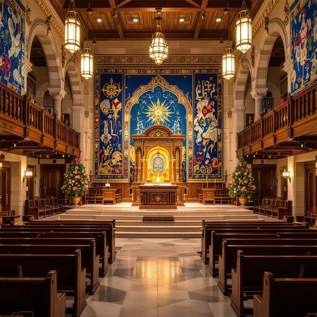 Festive Seating Hall in Traditional Style