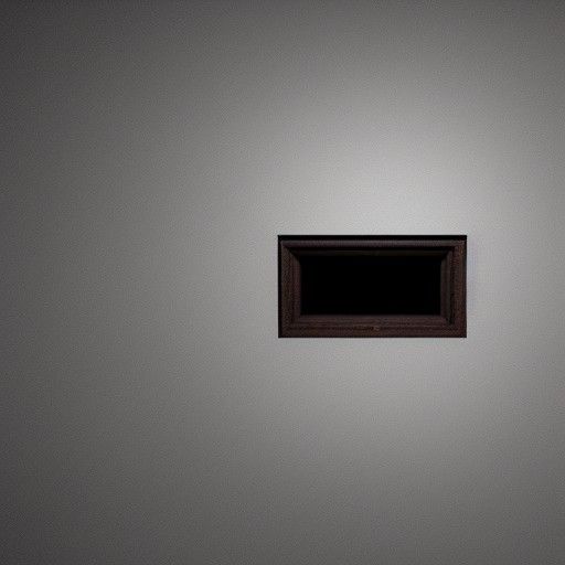 Eerie Eyes Watch from Walls: 3D Render