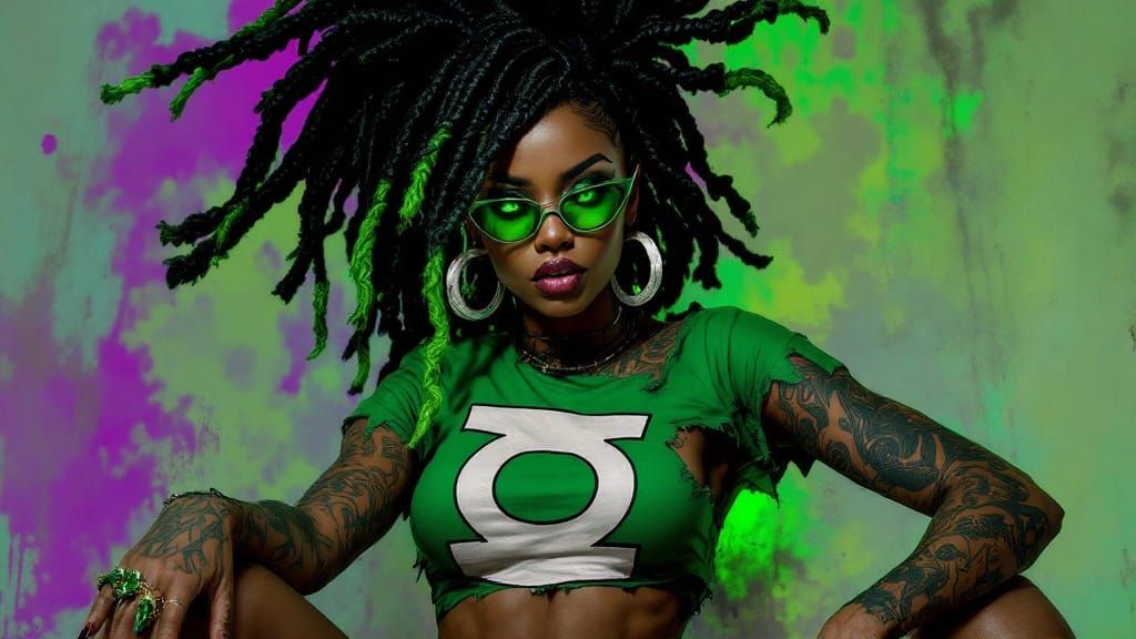 Cyberpunk Sojourner in Green