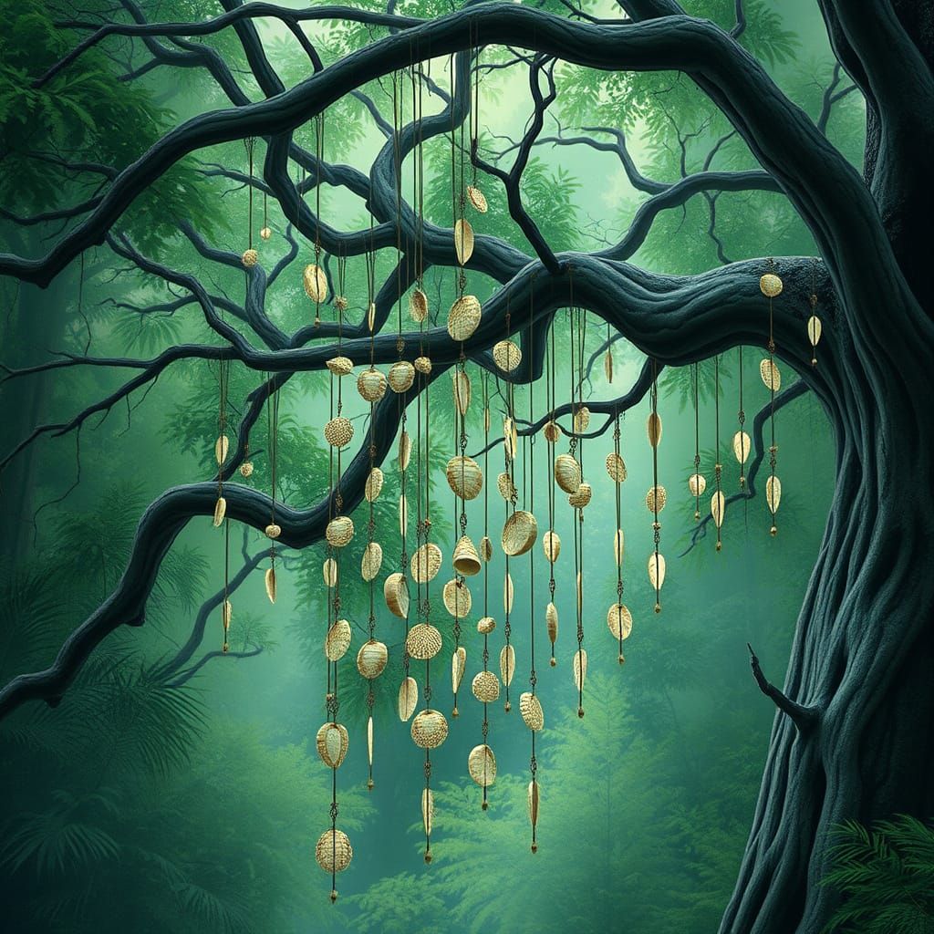 Ethereal Wind Chime Forest in Portland