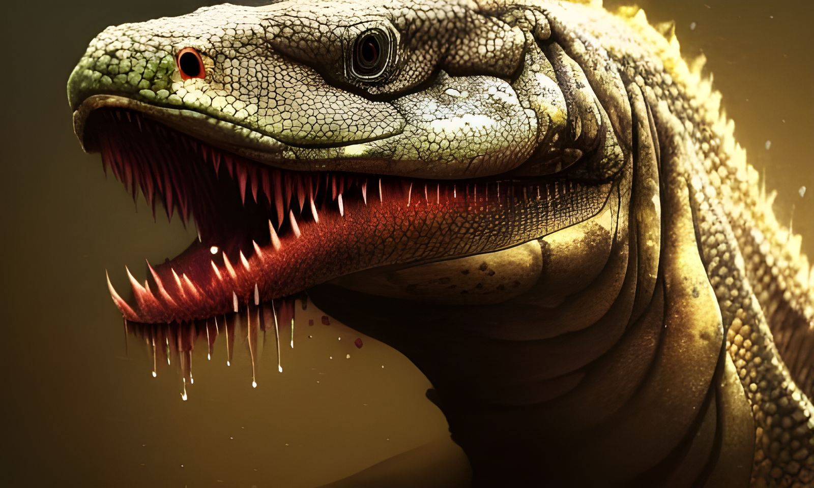 Komodo Dragon Toxic Saliva