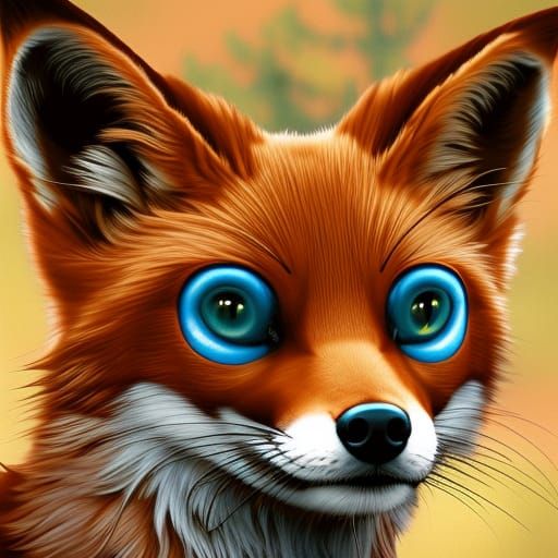Steampunk Fox Portrait in High Definition