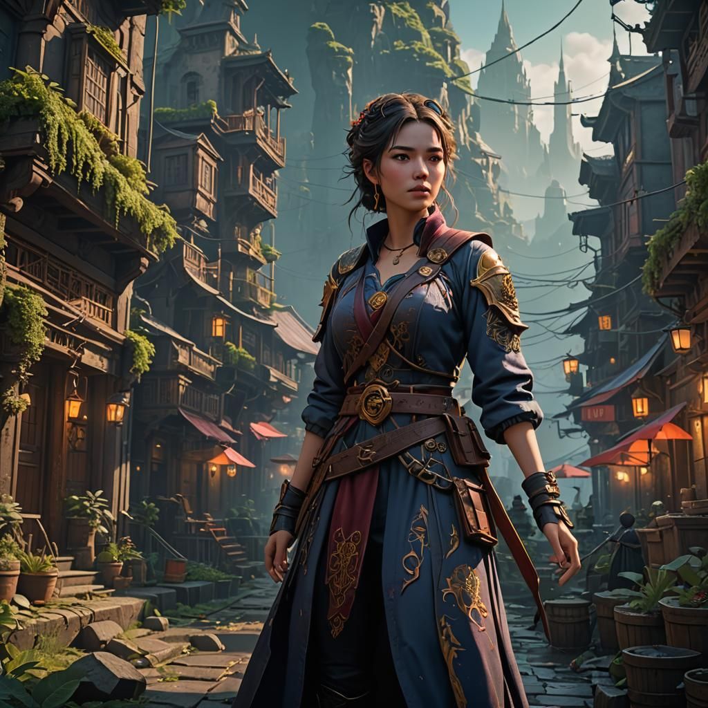 Lo-fi Girl Detailed Matte Painting