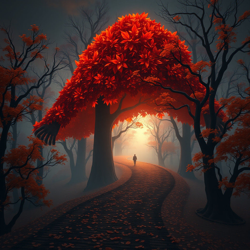 Surreal Autumn God Reveals Winter Landscape