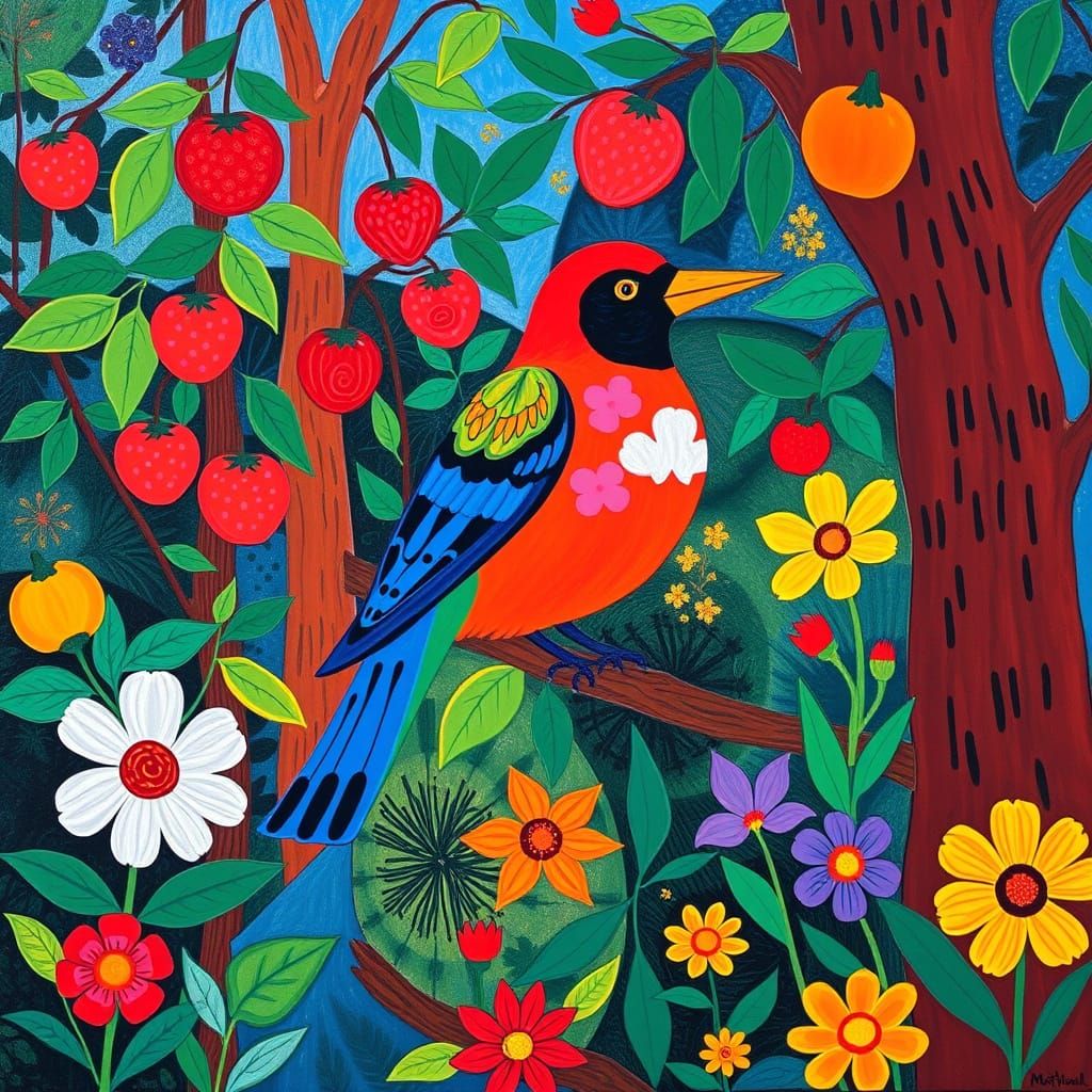 Fauvist Bird