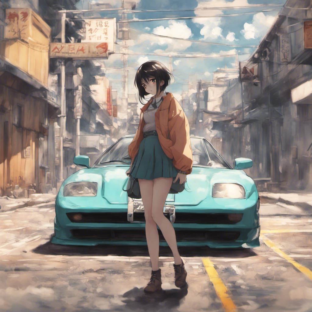 Beautiful Anime Poster in Vintage Colors