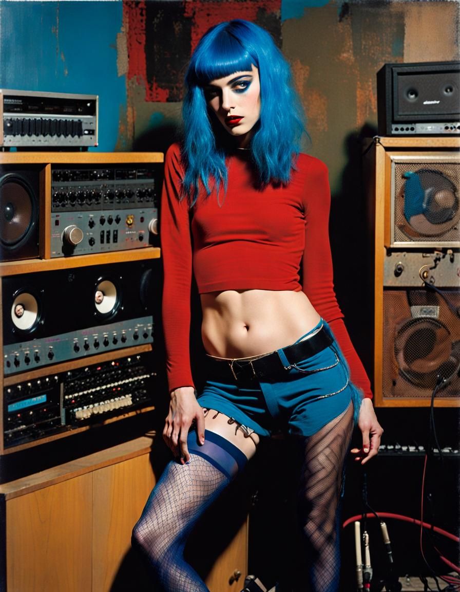 Music Lover Portrait in Mixed-Media Collage