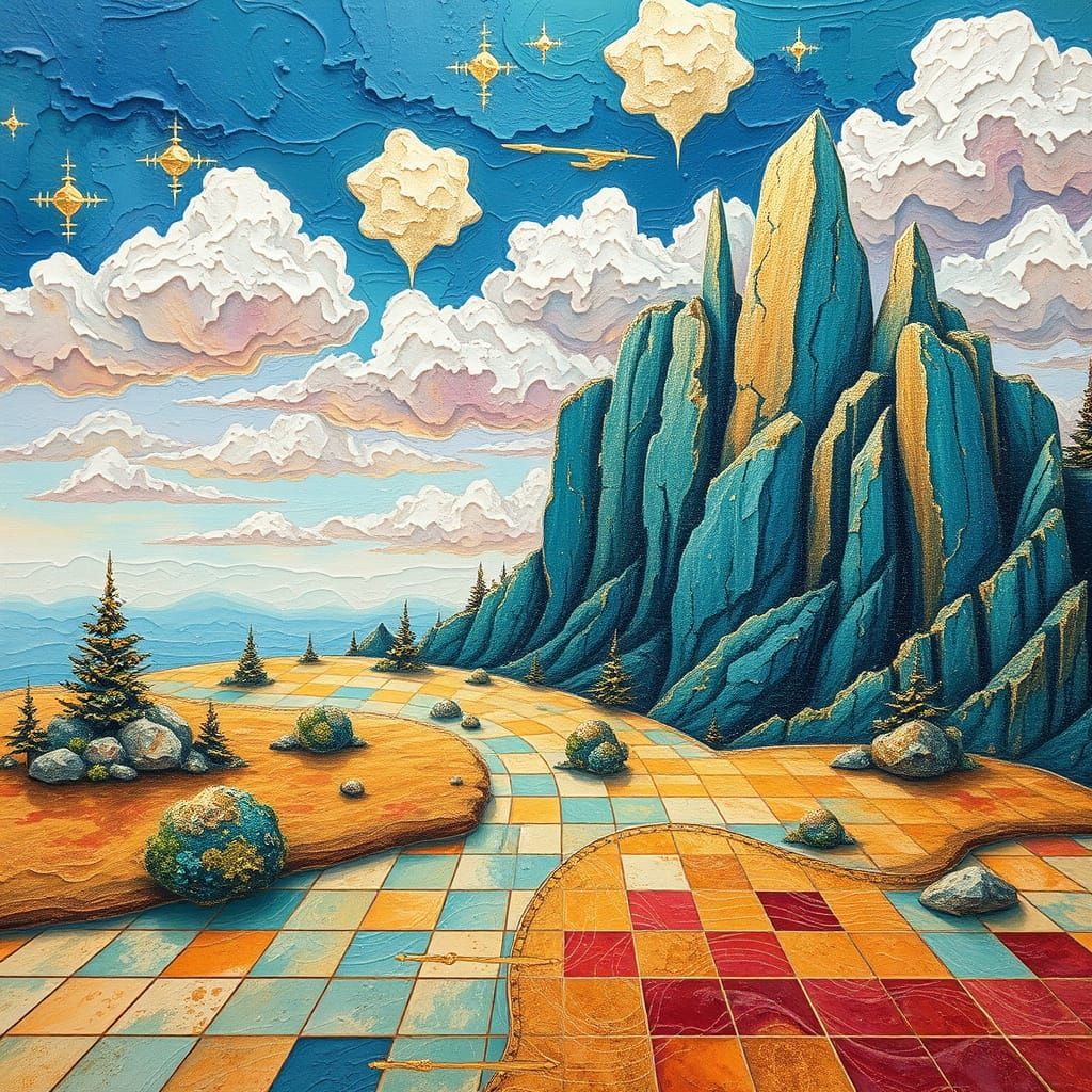 Hyperrealistic Journey to the Land of Dreams in Vibrant Impa...