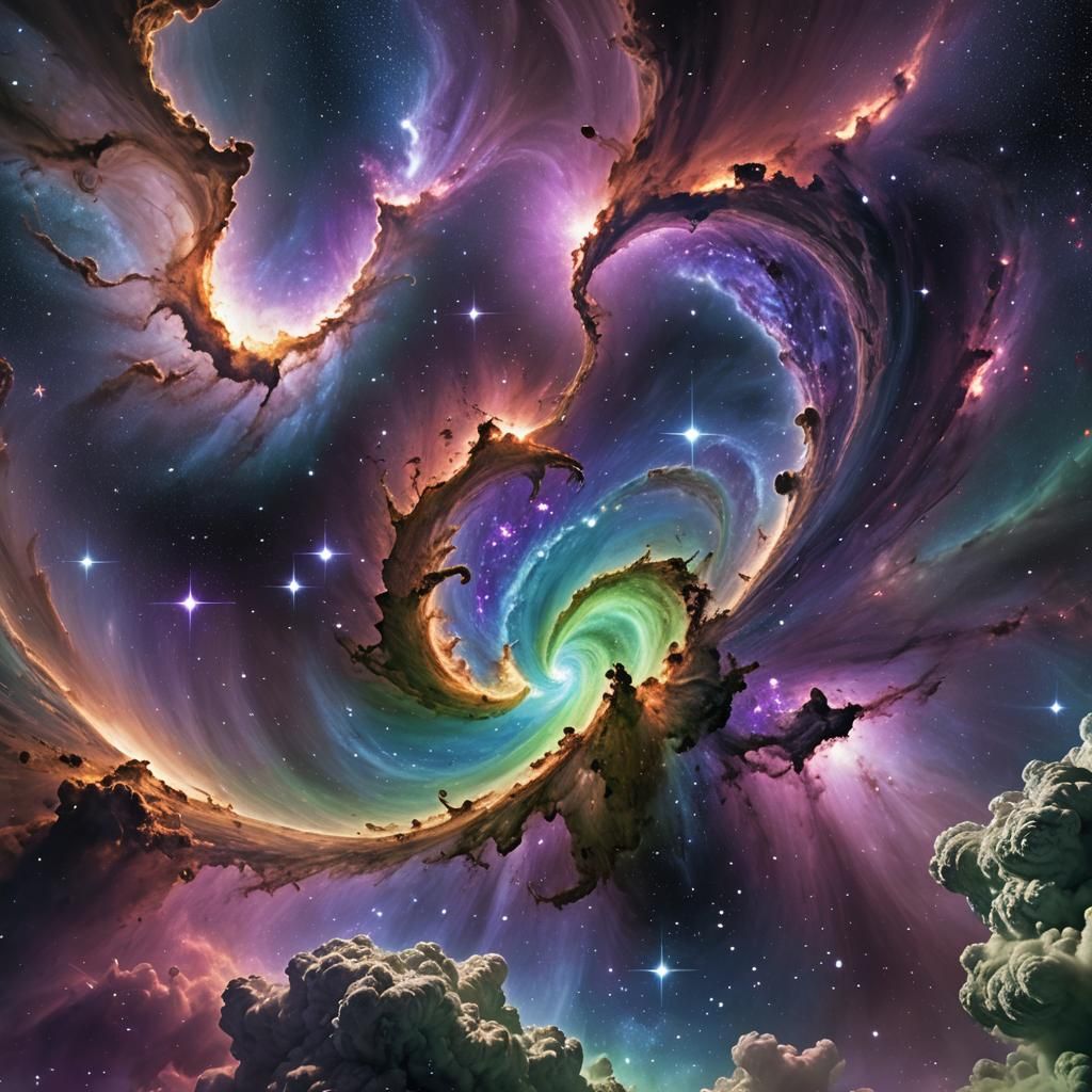 Cosmic Collapse: Galactic Center Implosion in Unreal Engine