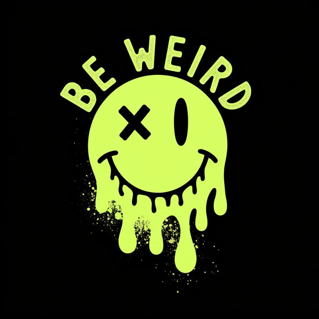 Whimsical Smile Face with a Twist