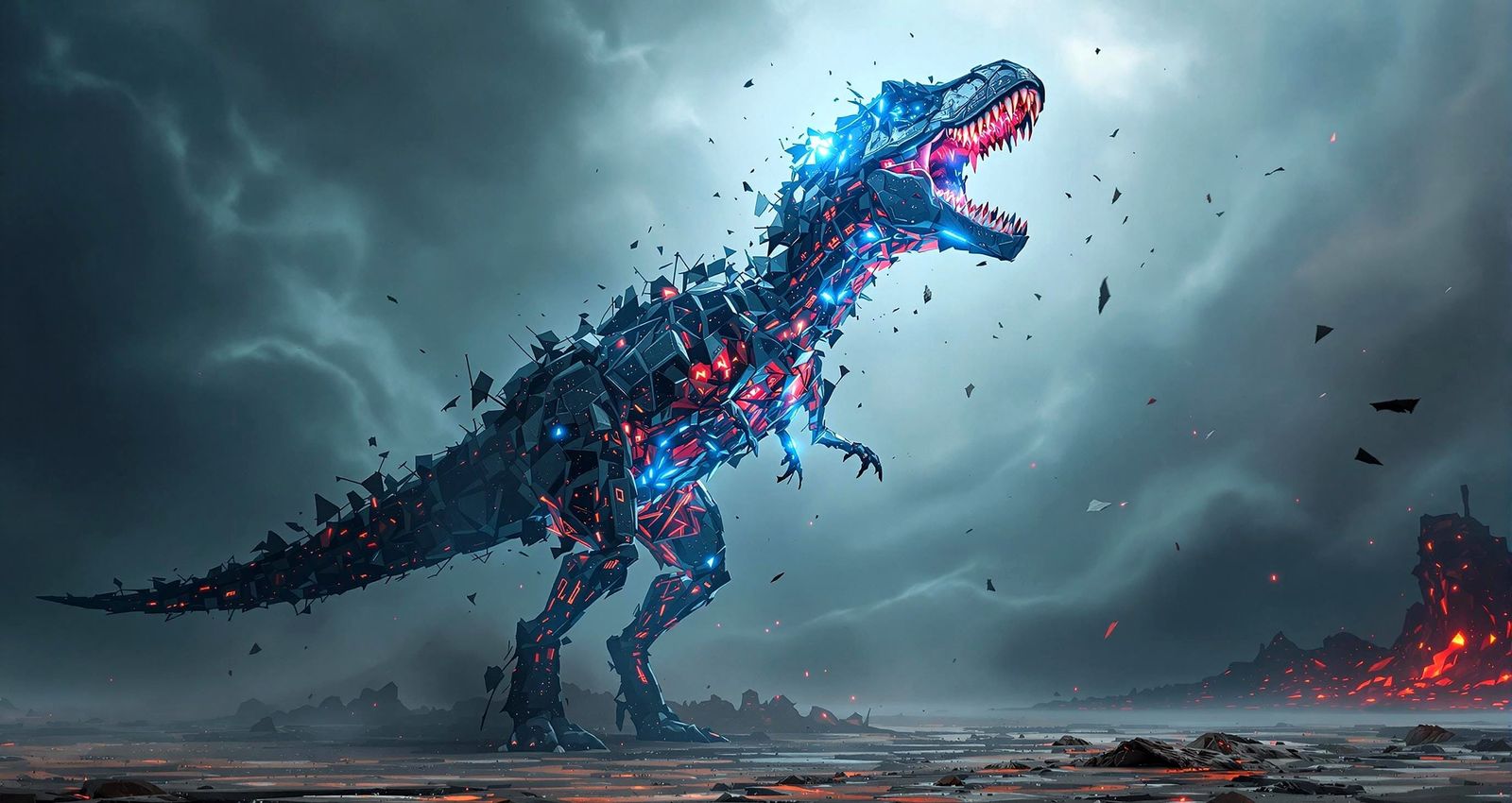 Dinosaur Resurrection Error in Glitch Storm