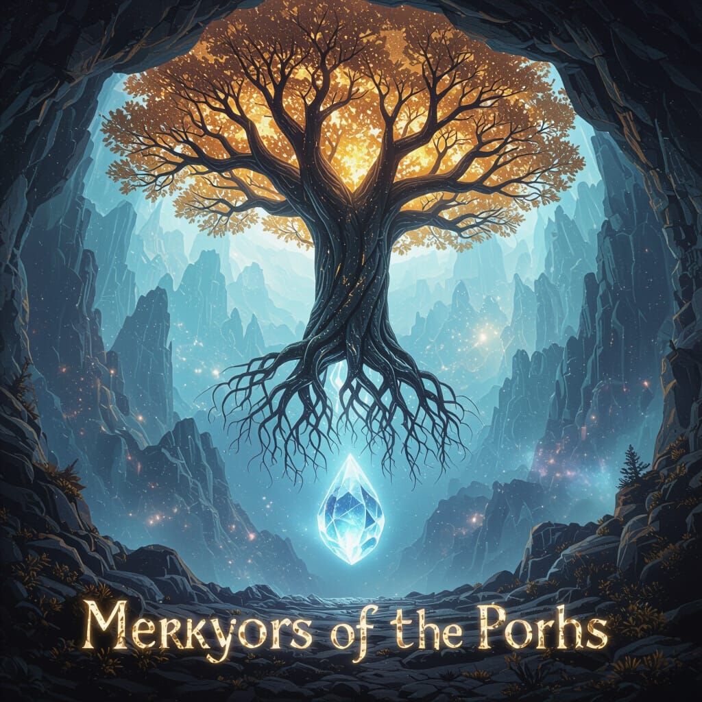 Impossible Cavern with Upside Down Tree and Star Roots