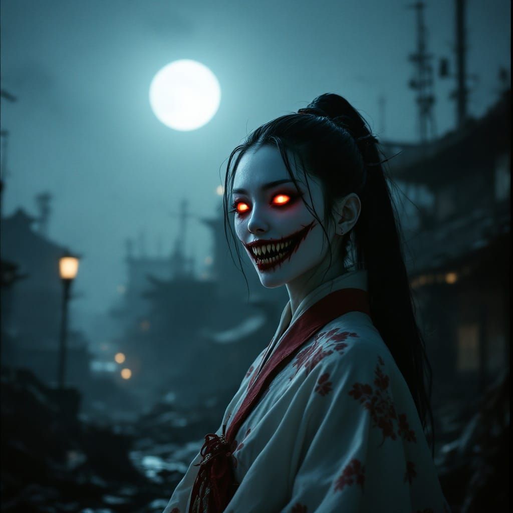 Majestic, Monstrous Geisha in Apocalyptic Japan
