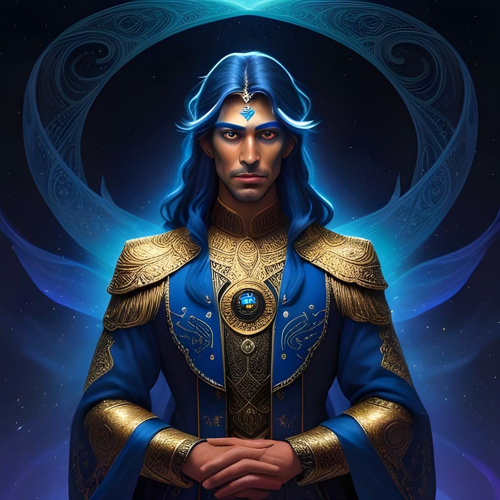 One-Eyed Jack of Arabian Nights Astral Cosmic Illustration