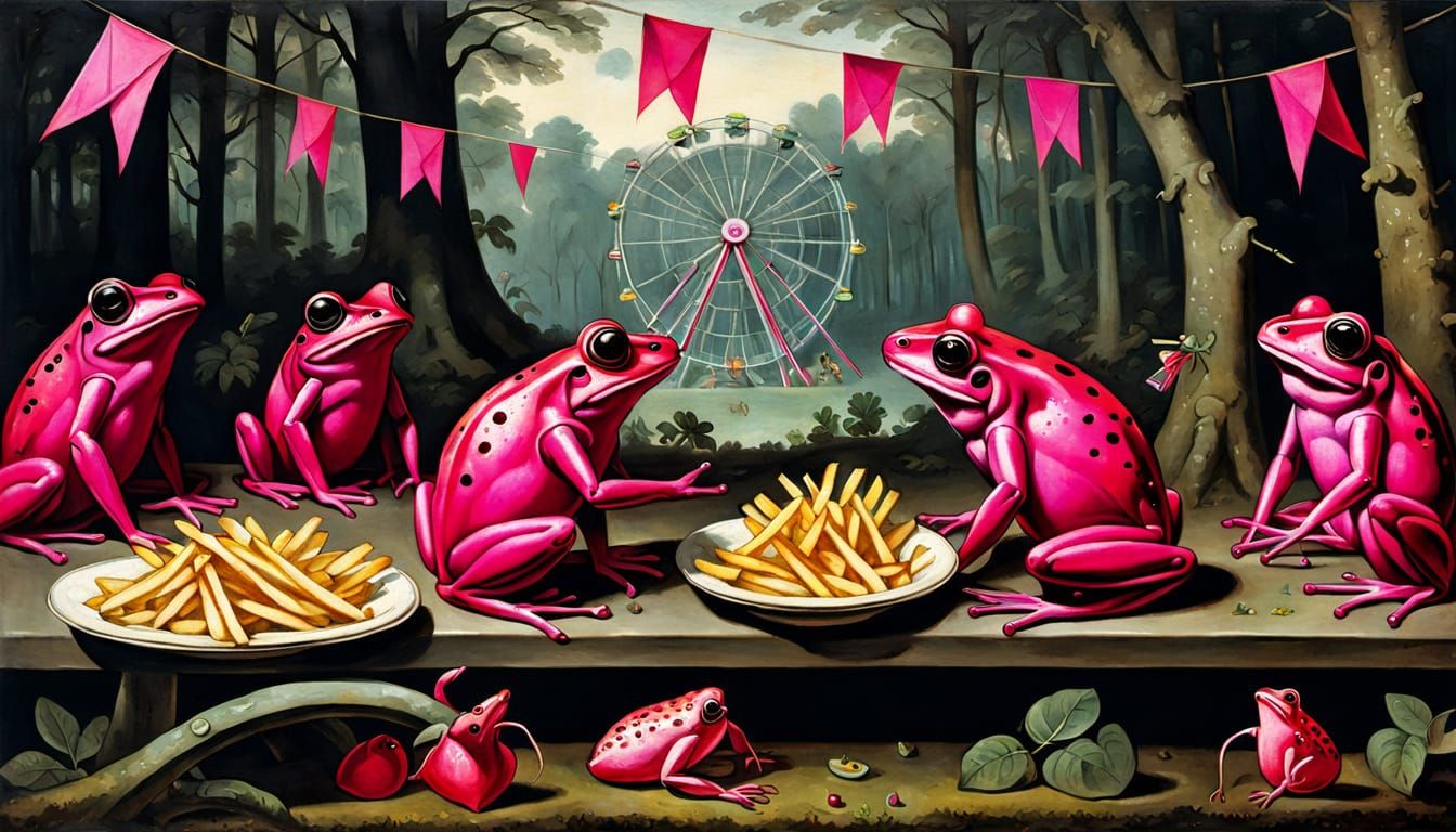 Fuchsia Frogs Feast at Forest Food Festival