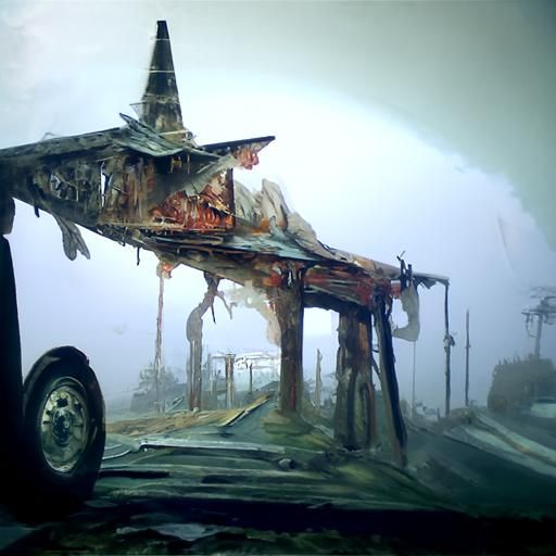 Silent Hill Inspired Oil Painting