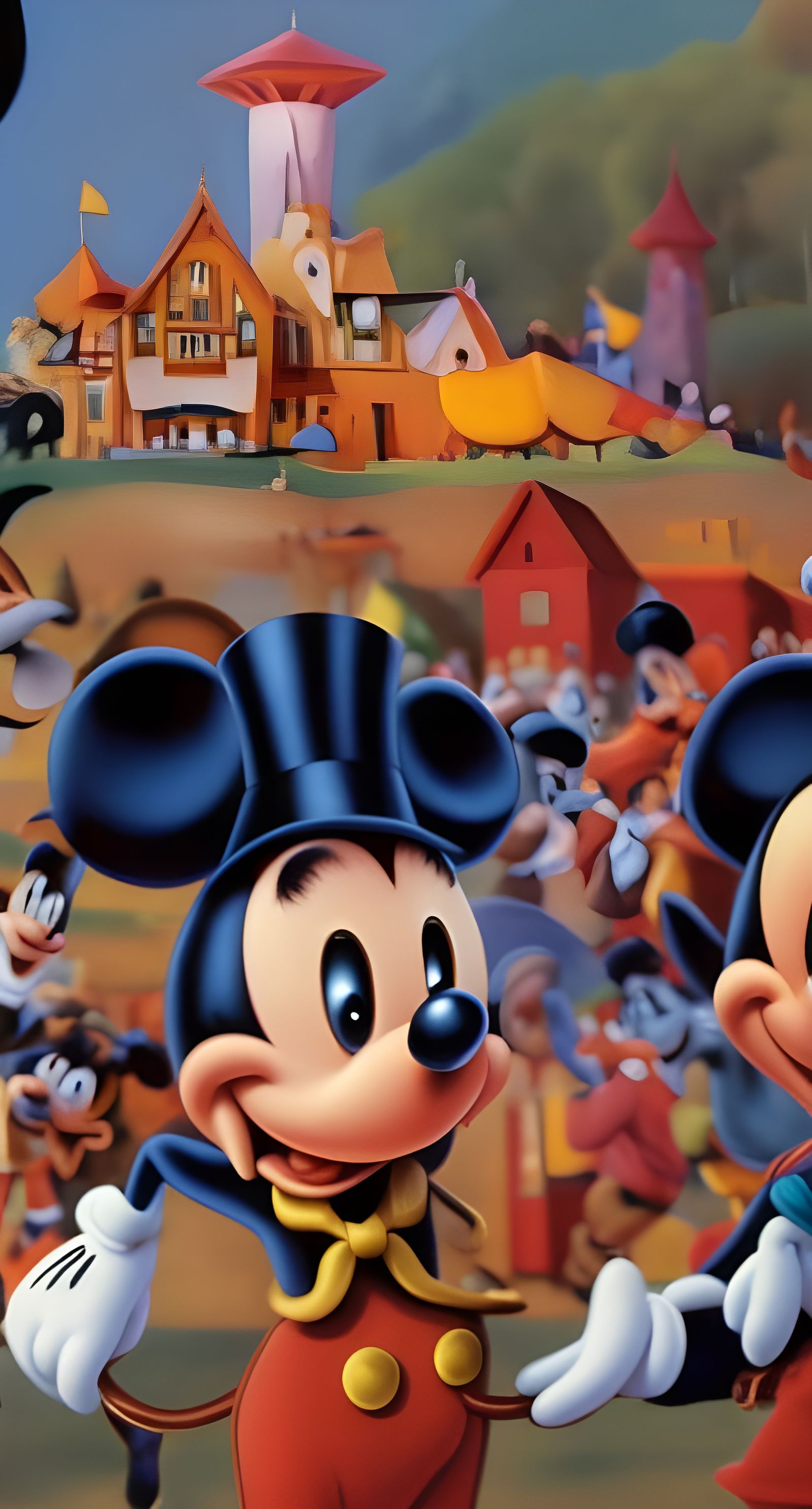 Abstract Art with Magical Light Dust