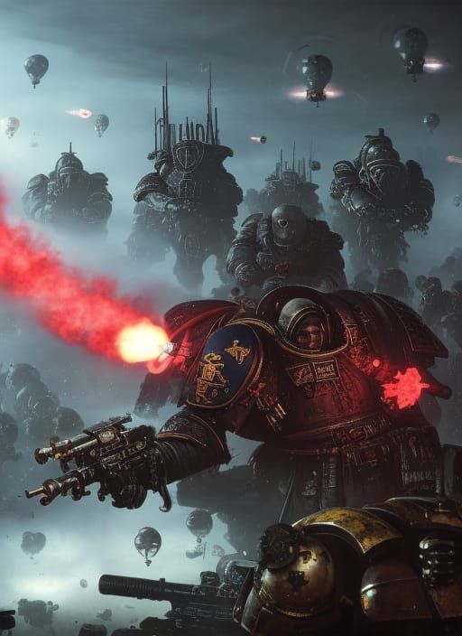 Wrathful Space Marines Battle Alien Balloons