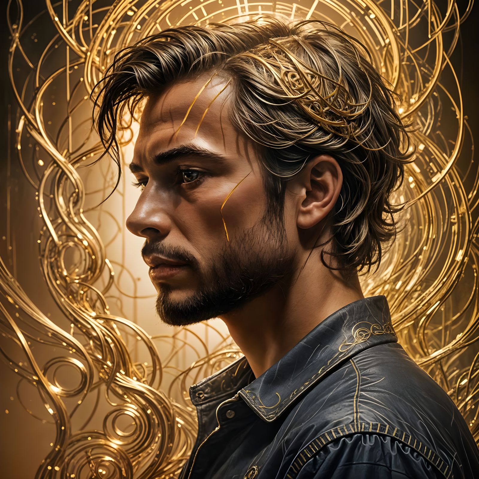 Conceptual Pencil Sketch About Humanity's Future