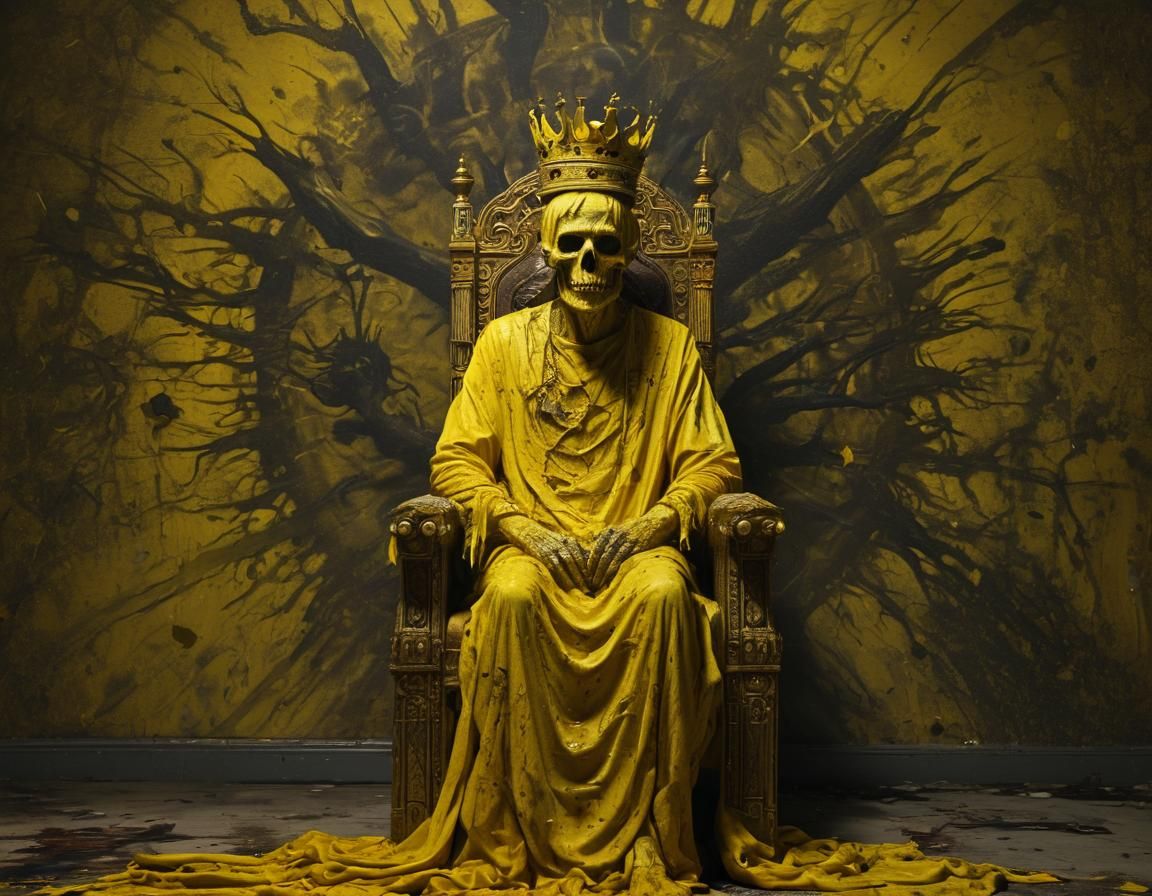 King in Yellow: Hyperrealistic Cosmic Horror Concept Art