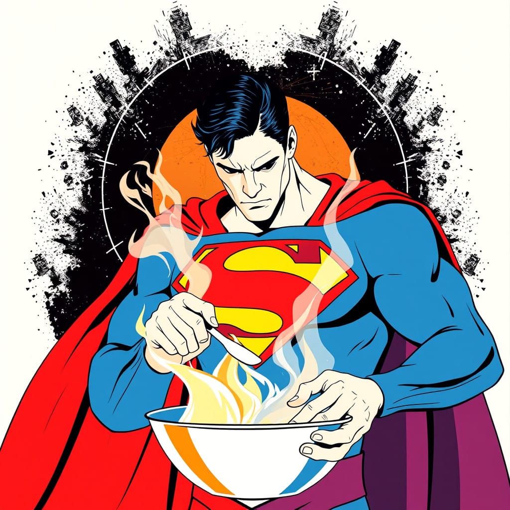 Superman in Pop Art Splendor