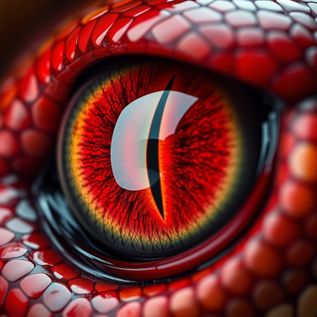 Striking Serpent Eye Close-up in Ultra HD