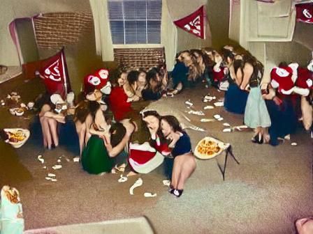 Vintage Christmas Party: College Sorority, 1950s