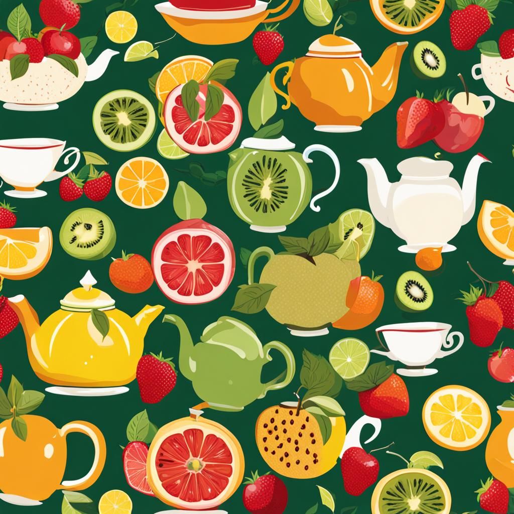 Whimsical Fruit Themed Tea Sets