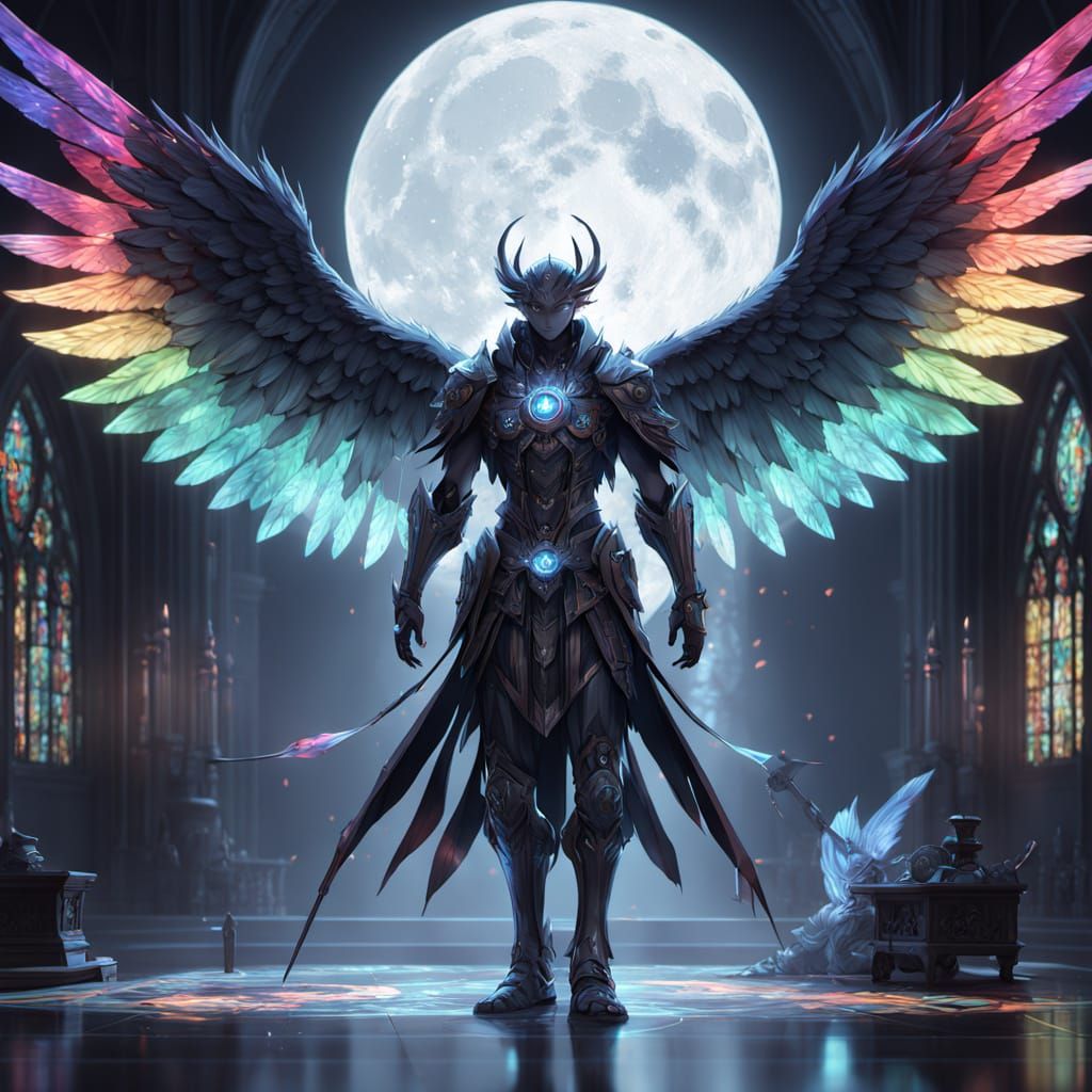 Ethereal Angel of the Noire: A Masterpiece of Supernatural B...