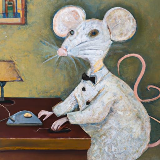 Professional Mouse in Theatrical Style