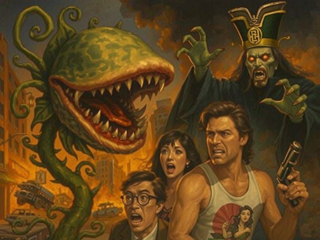 Grotesque Plant Creature Dominates Neon Chinatown