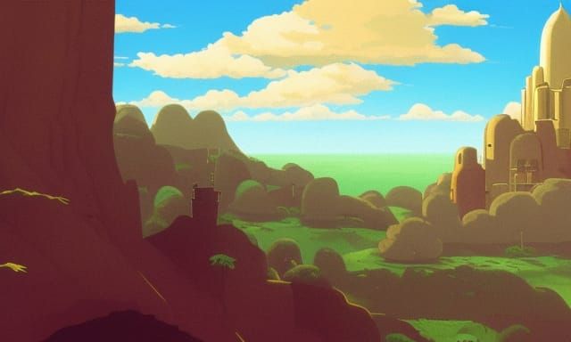 Laputa: Castle in the Sky, Ghibli Cel-Shaded