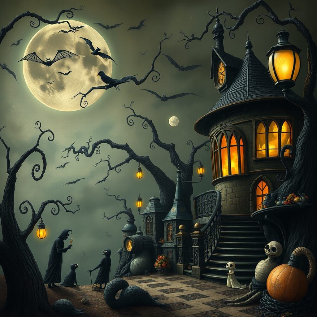 Dreamlike Whimsy in Muted Palette