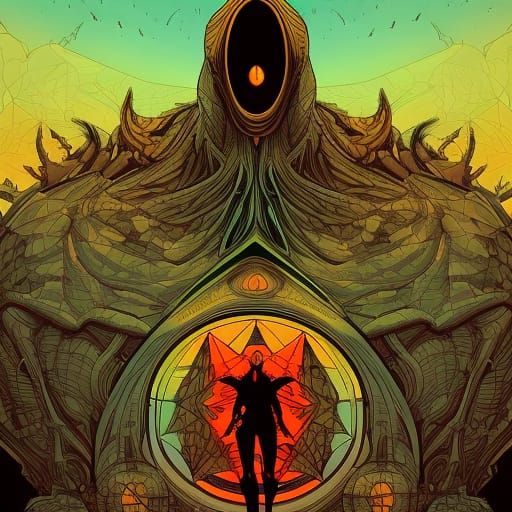 Dystopian Dark Academia Occult Concept Art