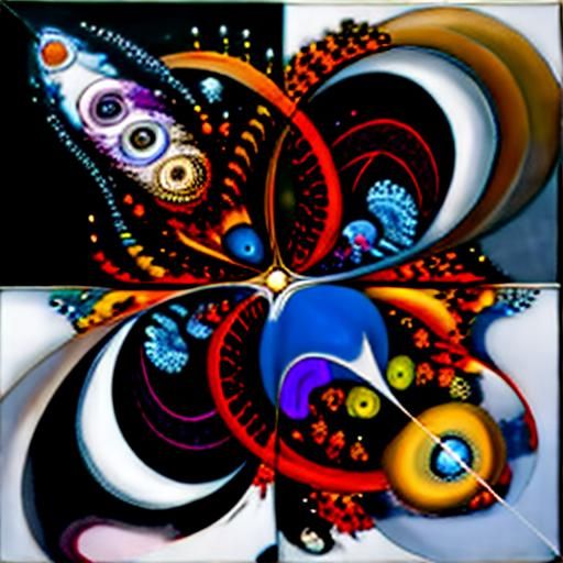 Vivid Forest: Abstract Expressionist Oil Painting