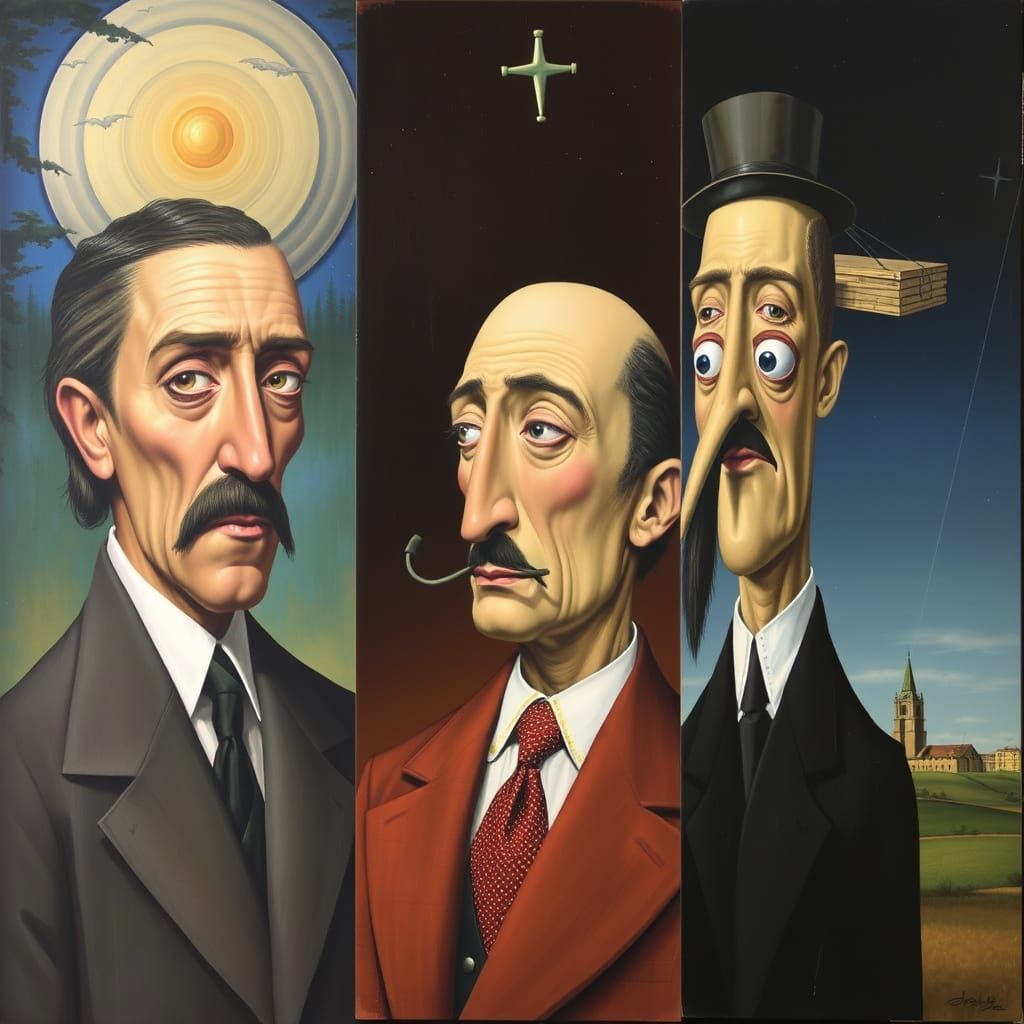 Surrealist Masters Unite in Dreamlike Landscape