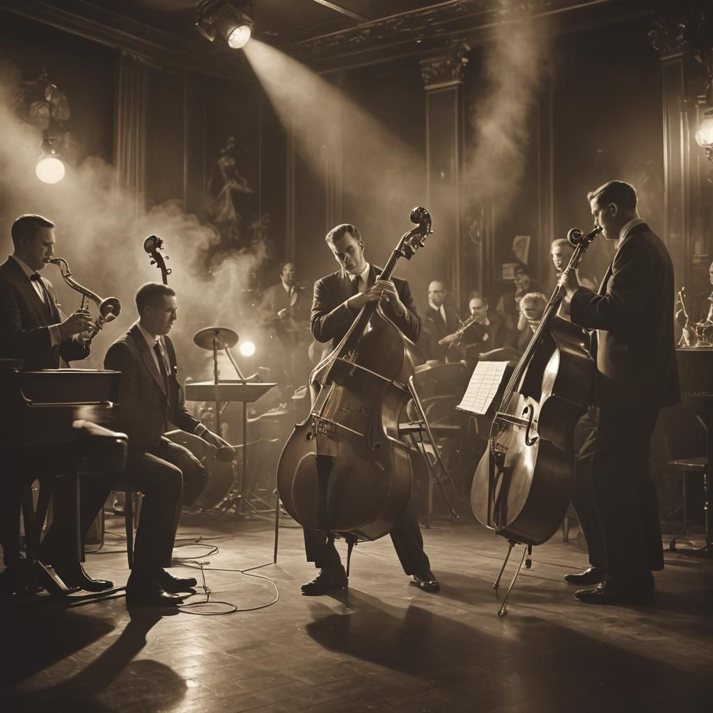 1950s Paris Jazz Club Performance