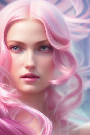 Fairycore Princess Portrait in Pastel Colors