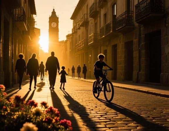 Golden hour in the old city