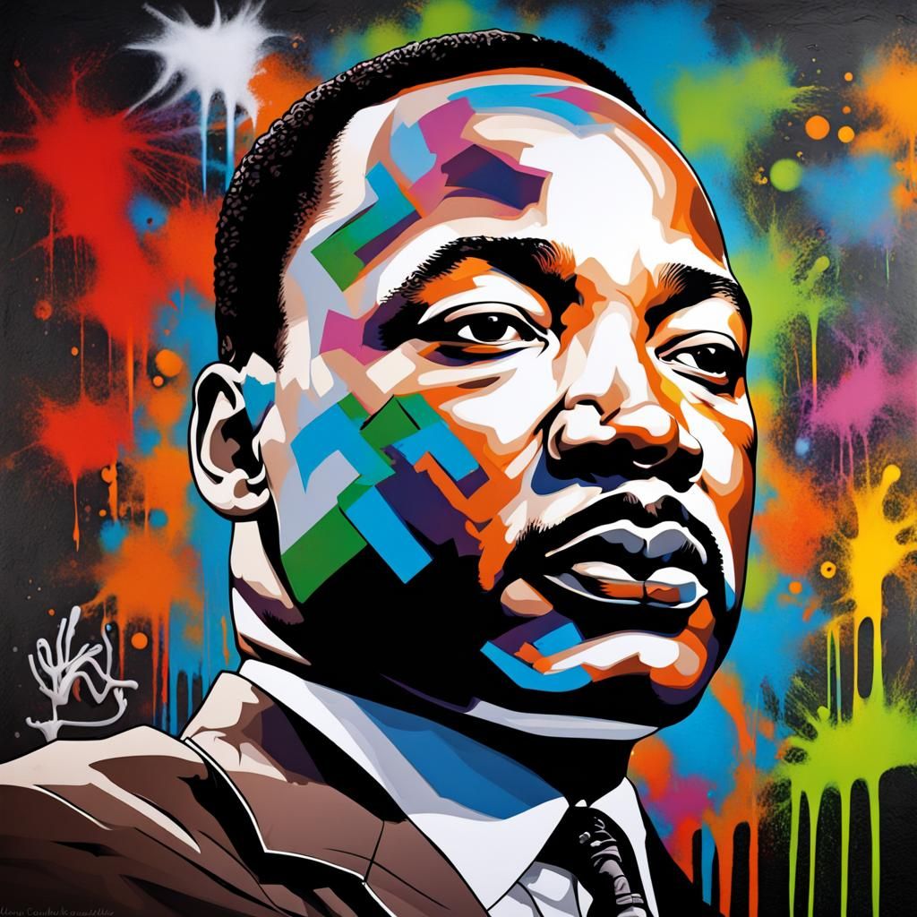 Martin Luther King Jr. Graffiti Street Art