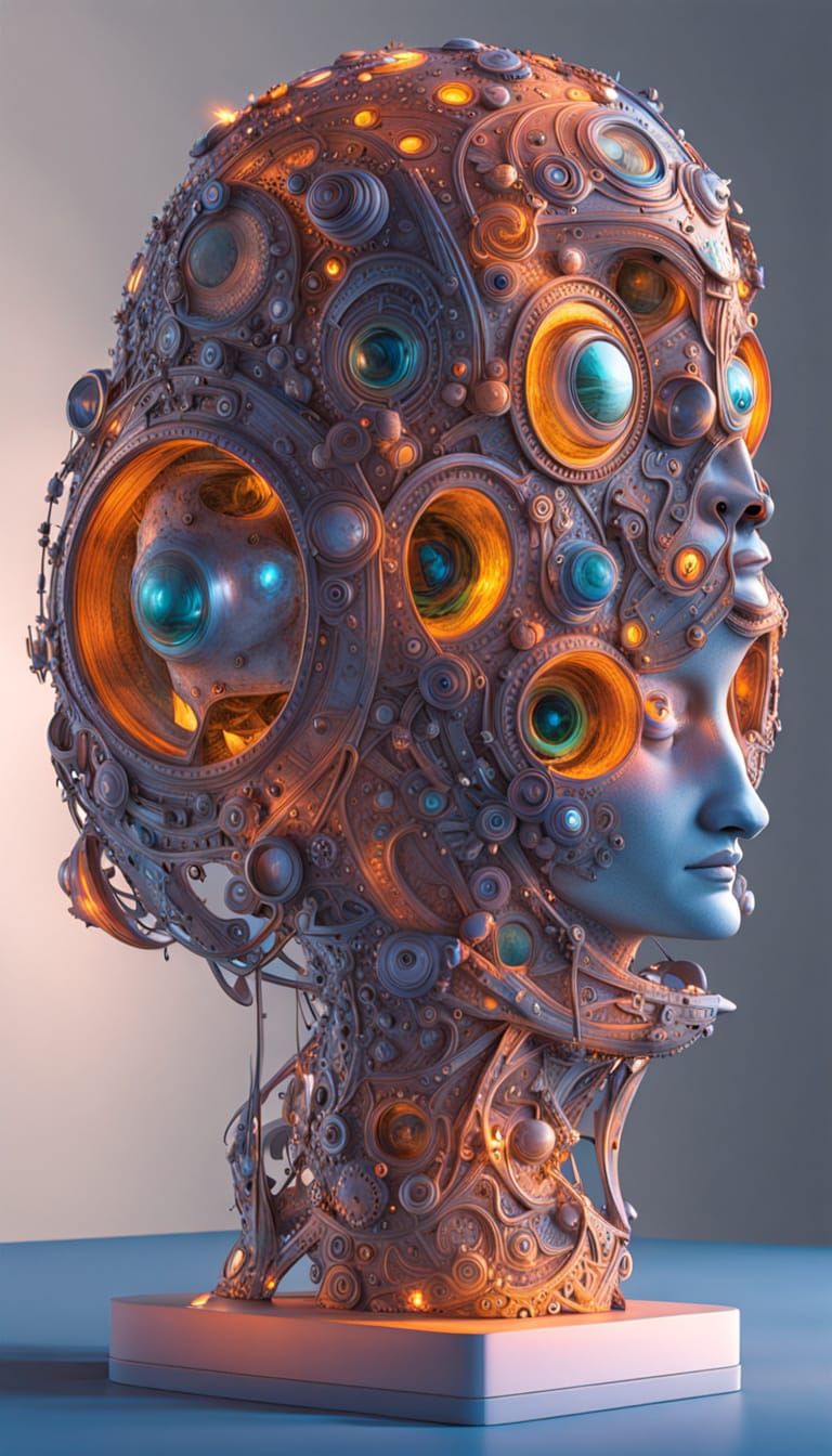 Autonomous Humanoid Robot Design in Hyperrealistic Style