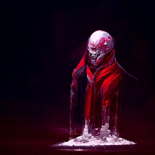 Sinister Red Ice Digital Painting