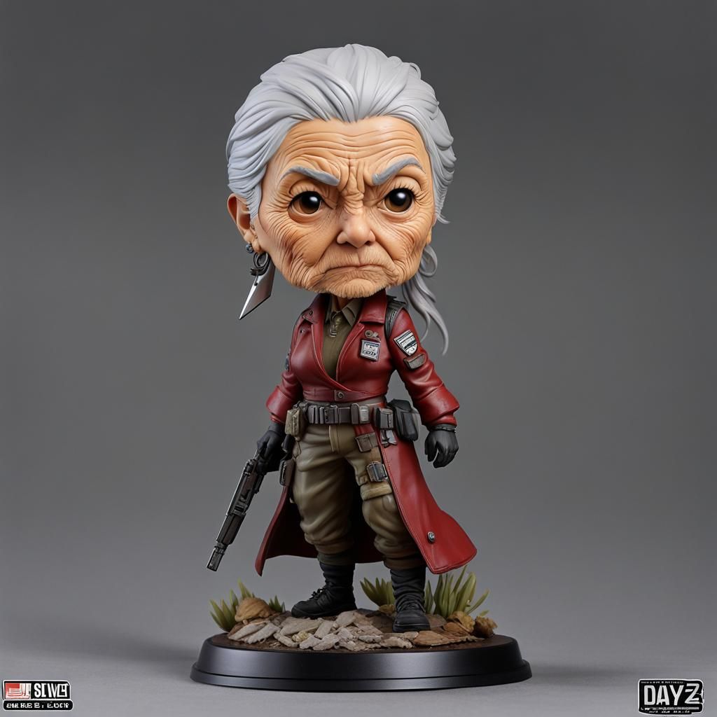 Funko Pop Survivor Bobblehead in Digital Art Style