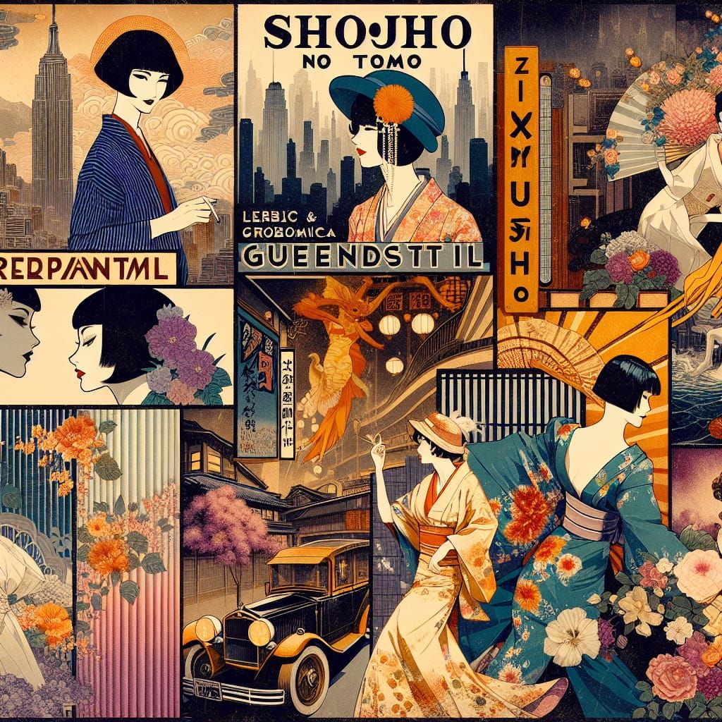 16k resolution, art by Kashō Takabatake, Hasui Kawase, Claud...