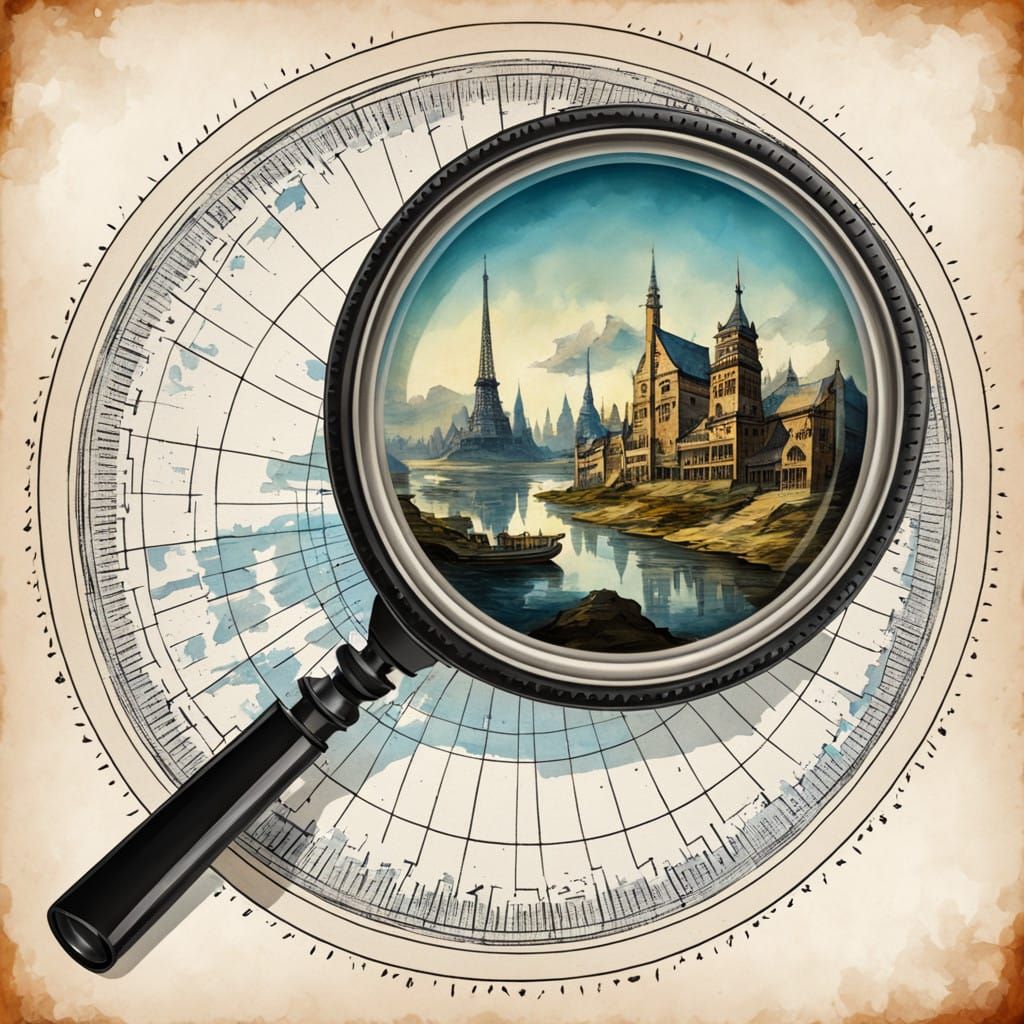 Timeless Future Vision in Oil and Ink