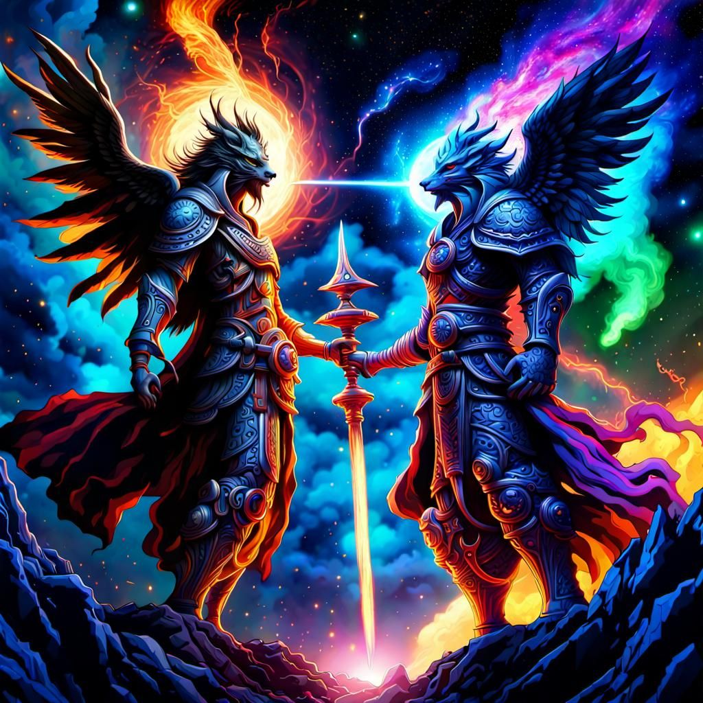 Epic Spiritual Battle Between Light and Dark Forces