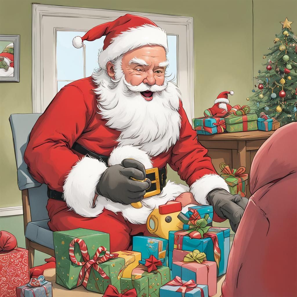 Santa Claus Receives a Toy