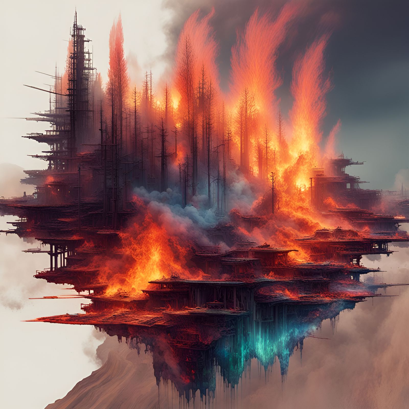 Incendio forestal  by @Tanque