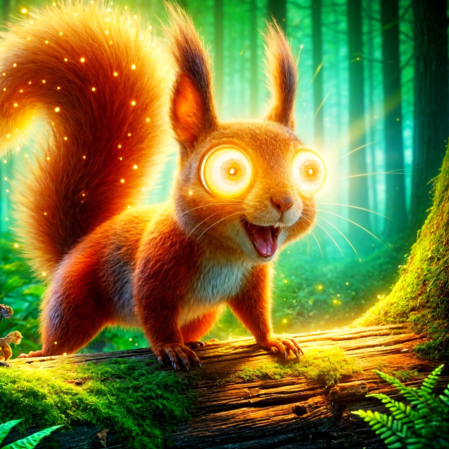 Bright eyed and bushy-tailed